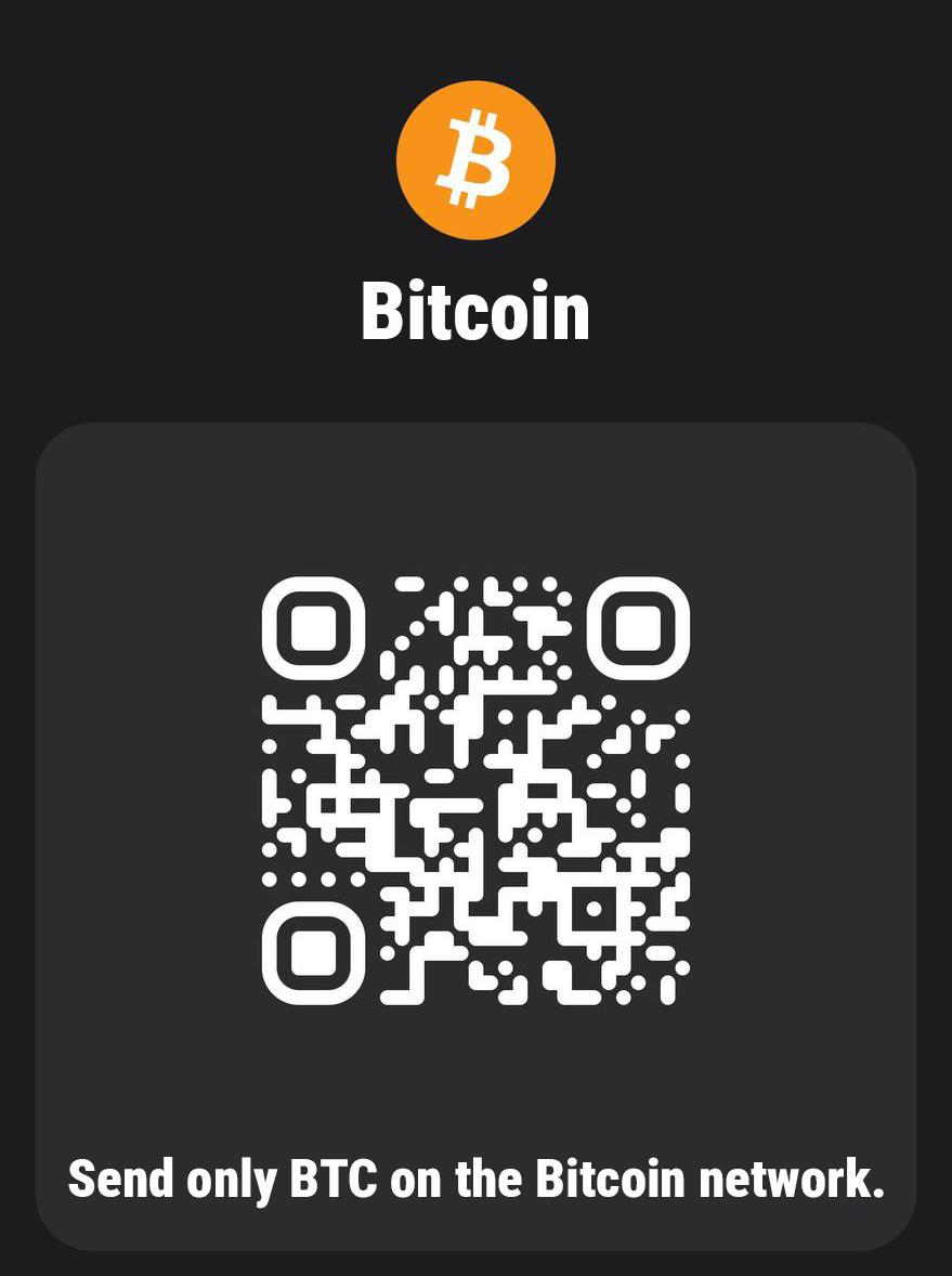 Bitcoin donation QR code