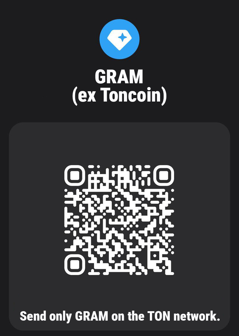 GRAM donation QR code