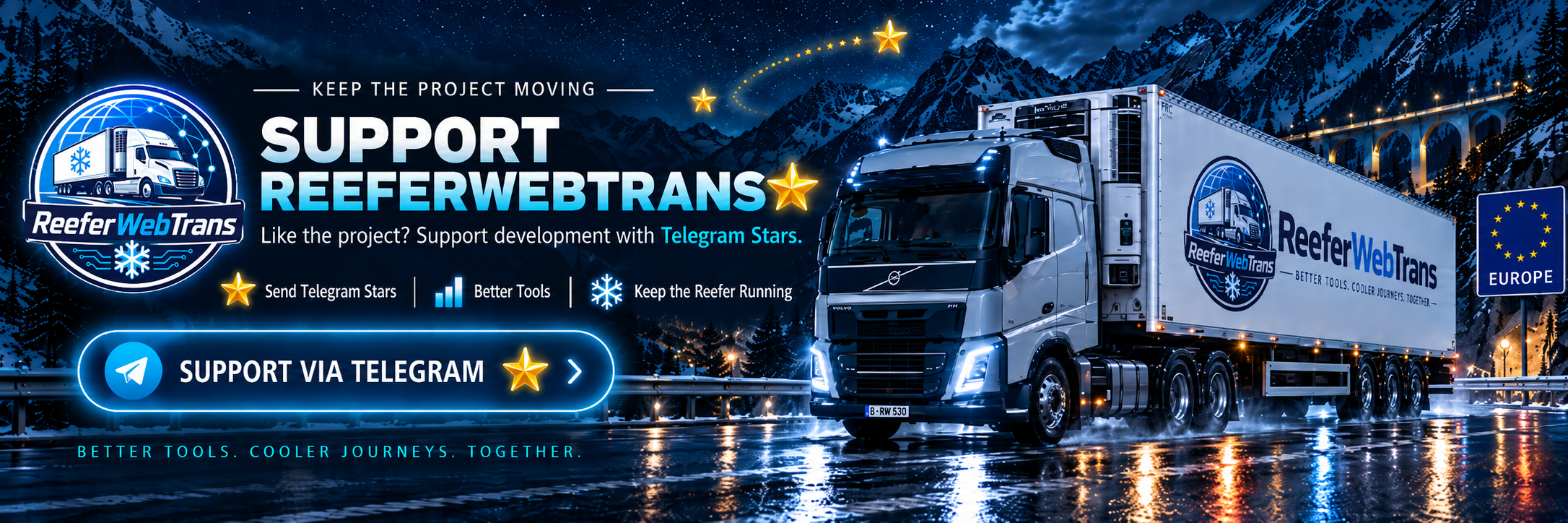 Support ReeferWebTrans with Telegram Stars